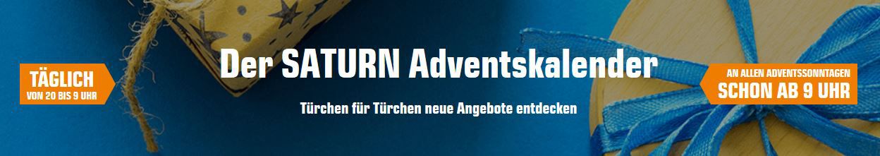 Saturn Adventskalender: heute z.B. 20 Zoll HD ready TV für 119€ (statt 133€)