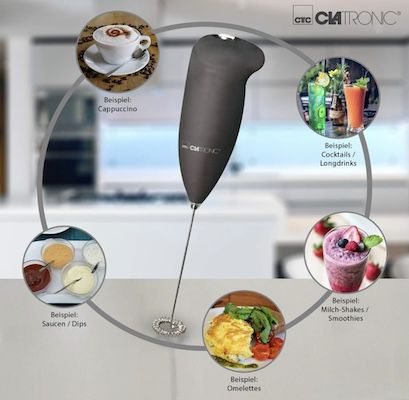 🥛 Clatronic MS 3089 Milchaufschäumer für 3,99€ (statt 8€)