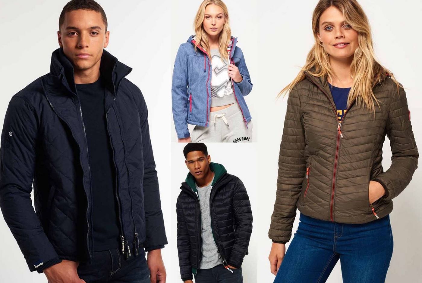 Superdry Jacken   24 Damen und Herren Modelle bis 3XL für je 47,95€