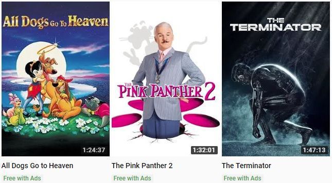 Youtube.com startet kostenloses, werbefinanziertes Streaming von über 115 Kinofilmen wie Terminator und Pink Panther 2