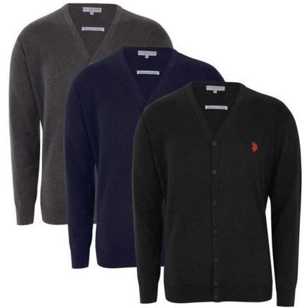 U.S. POLO ASSN. Cardigan Herren Strickjacken  3 Modelle bis XL für je 14,99€