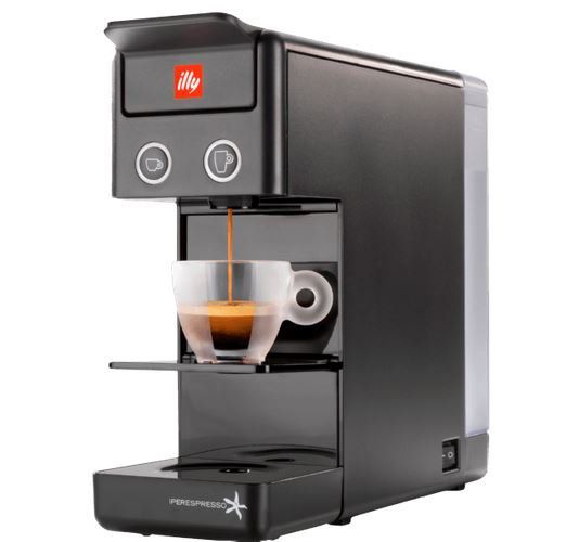 ILLY 60285 Y3 E&C schwarze ILLY Kapselmaschine für 39,99€ (statt 70€)