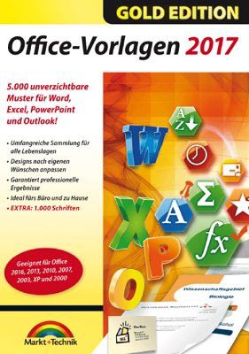 Office Vorlagen 2017   Gold Edition NUR HEUTE gratis