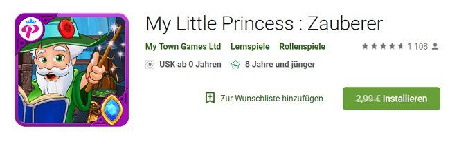 Android: My Little Princess : Zauberer gratis (statt 2,99€)