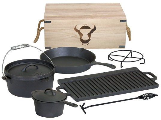 BBQ Toro Dutch Oven Set in Holzkiste für 69,95€ (statt 80€)