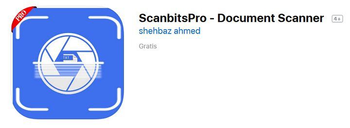 ScanbitsPro   Document Scanner für iOS gratis (statt 5,49€)