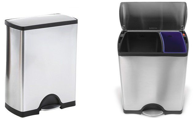 SimpleHuman Recycler Tretmülleimer mit 46 Liter Volumen für 117,90€ (statt 272€)