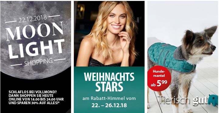 NKD Late Night Shopping: 30% Rabatt auf alles   günstige Damen, Herren und Kinder Fashion