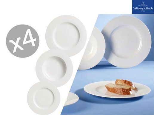 12 tlg. Villeroy & Boch Tellerset  Twist White für 58,90€