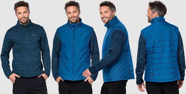 Jack Wolfskin Aquila Glen   Weste & Fleecejacke für 102,90€ (133€)   nur S bis L