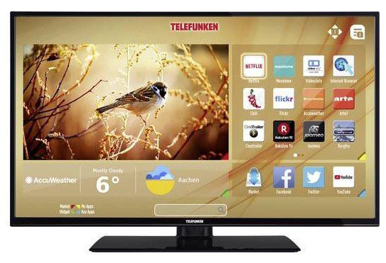 Telefunken C40U446A LED TV (40 Zoll, EEK A+, UHD, Smart TV, WLAN) für 282,45€ (statt 313€)