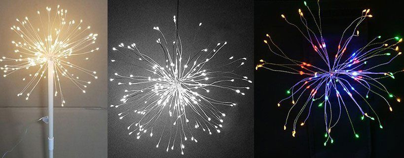 LED Lichterkette mit 150 LEDs im Feuerwerk Style für 11,20€