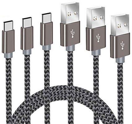 3er Pack: USB C Schnellladekabel (1,8m) für 7,49€   Prime