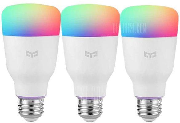 3er Pack: Yeelight LED Leuchte (2. Version) 10W mit RGB E27 für 47,79€   aus EU