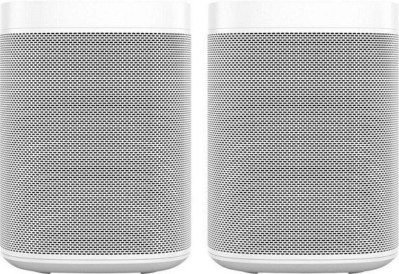 Vorbei! Sonos One Lautsprecher 2er Pack schwarz/weiß für 104,83€ (statt 448€)