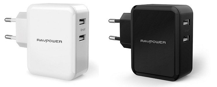 RAVPower RP PC001   USB Ladegerät mit 2 USB Ports für 7,99€ (statt 12€)