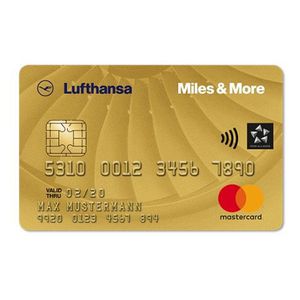 Miles & More goldene Mastercard für 110€ pro Jahr + 20.000 Meilen gratis + 1 Meile pro 2€ Kartenumsatz Miles & More goldene Mastercard für 110€ pro Jahr + 20.000 Meilen gratis + 1 Meile pro 2€ Kartenumsatz