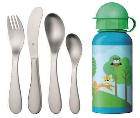 WMF Knuddel Kinderbesteck Set mit Trinkflasche für nur 9€ (statt 16€)