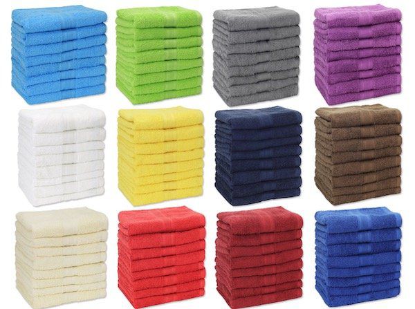 8er Set Frottee Handtücher (50 x 100cm) mit 500g/m² aus 100% Baumwolle für 26,95€