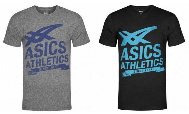 Asics Athletics Graphic Tee Herren T Shirt für 11,72€ (statt 17€) oder 2 Stück für 19,99€ (statt 34€)