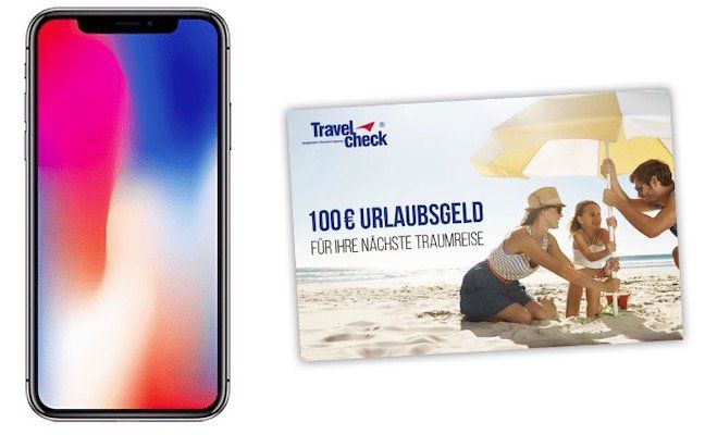 Junge Leute: iPhone X für 99€ + 100€ Reisegutschein gratis dazu + Vodafone Allnet Flat mit 17GB LTE für 41,99€ mtl.