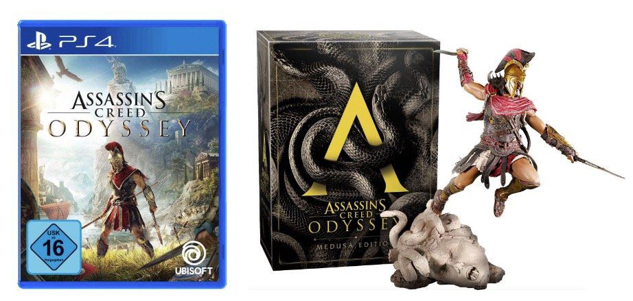 Assassins Creed Odyssey Medusa Edition (PS4) für 75,94€ (statt 108€)