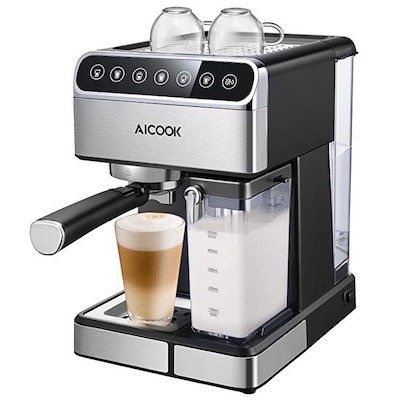 Aicook Espressomaschine mit Touch Digital Bildschirm für 96,43€ (statt 150€)