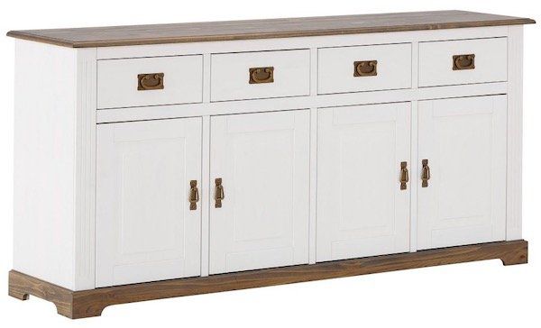 Sideboard im Landhausstil mit 4 Türen und 4 Schubladen für 284,95€ (statt 355€)