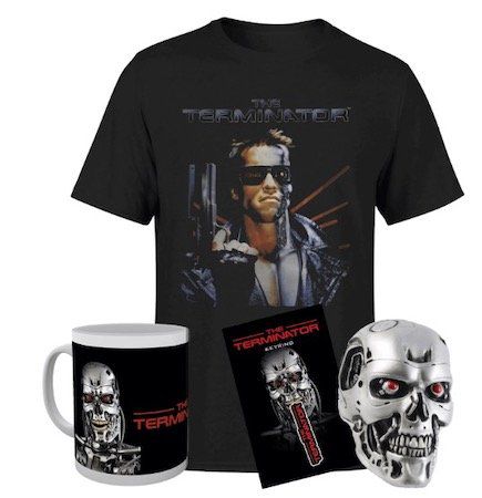 Terminator T 800 Bundle (Tasse, Schlüsselanhänger, Terminator Kopf, T Shirt) ab 18,36€