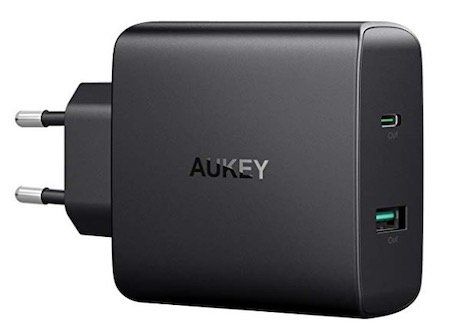 Aukey Ladegerät mit USB und USB C Port für 22,99€ (statt 40€)