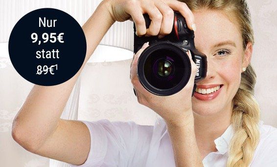 Studioline Profi Fotoshooting Gutschein ab 9,95€ inkl. 2 hochauflösende Dateien und Abzug auf Fotopapier