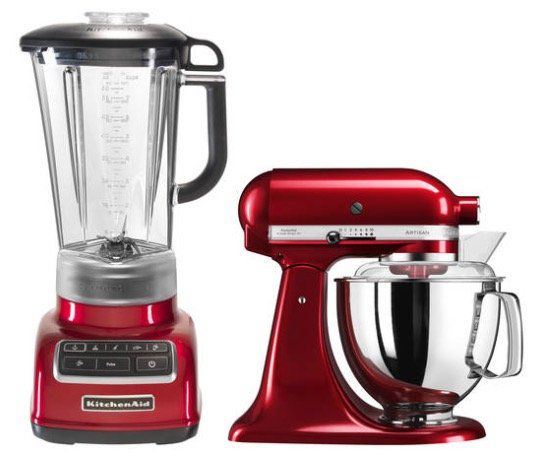 KitchenAid Küchenmaschine + Standmixer in Liebesapfelrot für 499,99€ (statt 569€)