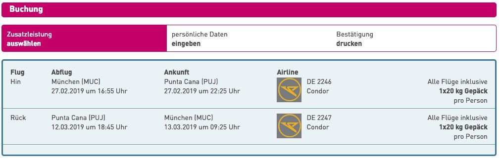 Last Minute: Hin  und Rückflug von München nach Punta Cana (Dom. Rep.) inkl. 20kg Gepäck nur 379€ p.P.