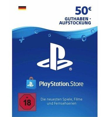 50€ Playstation Network Guthaben für 40,99€
