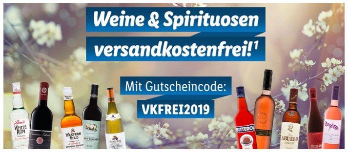 LIDL Weine & Spirituosen versandkostenfreie Lieferung ab 29€ Warenkorb   auch aus dem Sale