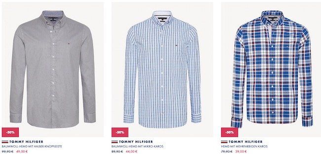 Tommy Hilfiger Sale mit genau 50% Rabatt + 10% Rabatt + versandkostenfrei