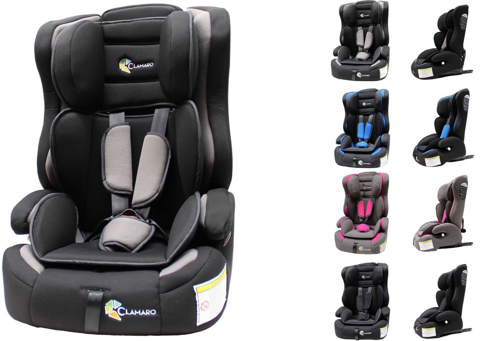 Clamaro Guardian Flex Autokindersitz mit ISOFIX (9   36kg) für 59,99€