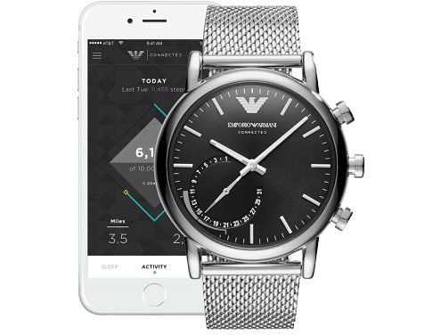 EMPORIO ARMANI ART3007 Connected Smartwatch, Edelstahl, 200 mm für 149€ (statt 207€)