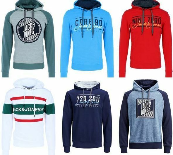 JACK & JONES Herren Hoodies 9 Modelle bis 2XL für je 19,99€ (statt 25€)