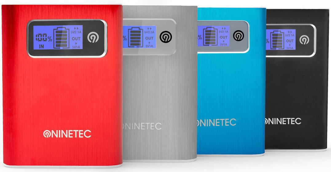 NINETEC NT 568 Premium Aluminium Power Bank 13.400 mAh für 14,99€ (statt 30€)