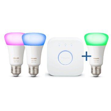 3x Philips Hue White and Color Ambiance E27 inkl. Bridge ab 90€ (statt 109€)