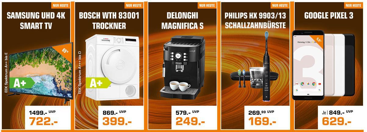 Saturn Nachbescherung   Heute z.B. DELONGHI Ecam 21.116.B Magnifica S Kaffeevollautomat für 249€ (statt 309€)