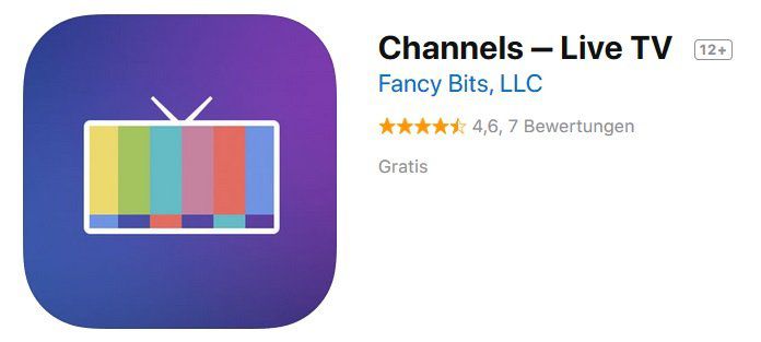 iOS: Channels ‒ Live TV gratis (statt 17€)