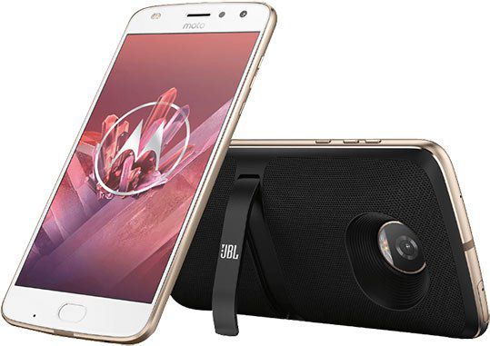 Schnell? Motorola Moto Z2 Play inkl. JBL SoundBoost 2   64 GB Dual SIM Smartphone ab 199€ (statt 352€)