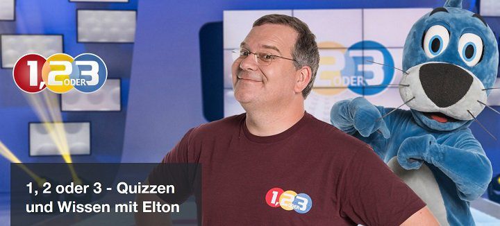 Freikarten für die Kinderquizsow „1,2 oder 3“ mit Elton