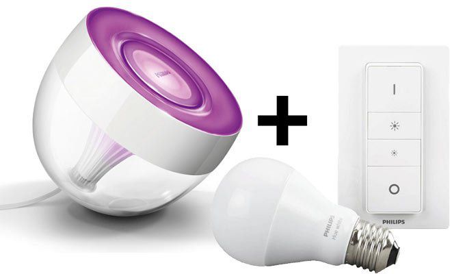 Philips LivingColors Iris Stimmungslicht + Wireless Dimming Kit für 75€ (statt 100€)