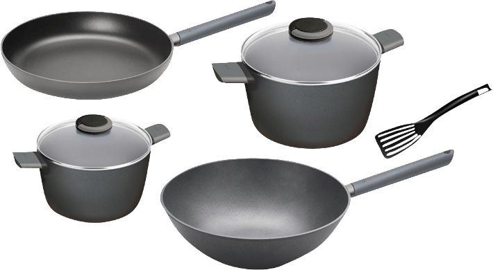 Top! WOLL Just Cook Topf  und Pfannenset (Aluminiumguss) 5 teilig für 60,99€ (statt 96€)