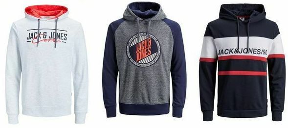 JACK & JONES Herren Hoodies 9 Modelle bis 2XL für je 19,99€ (statt 25€)