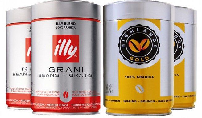 1kg Premiumpaket mit illy + Highlands Gold Kaffeebohnen für 24,99€ (statt 39,78€)