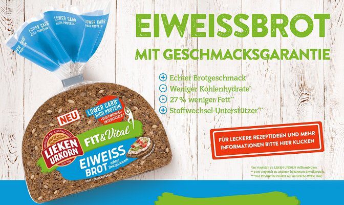 Gratis: Lieken Urkorn Fit & Vital Eiweißbrot